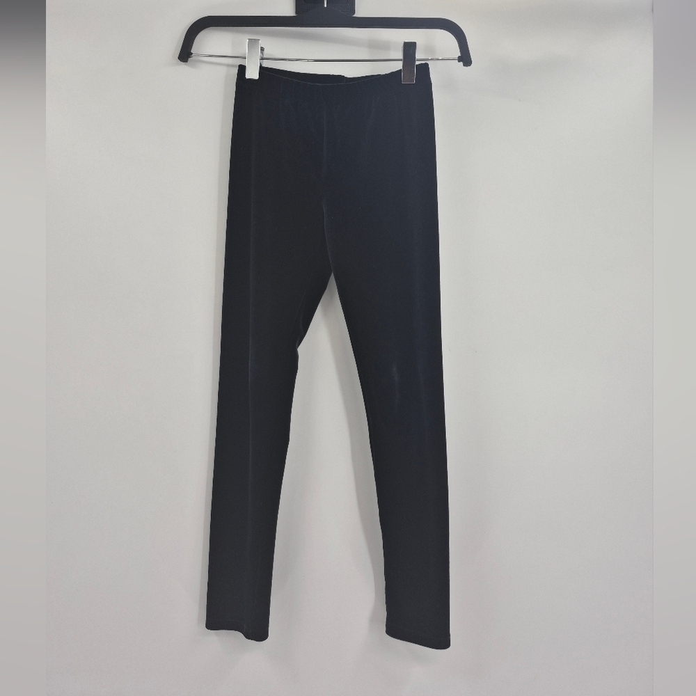 Janie and Jack Black Velvet Leggings Size 7